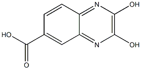 2,3-二羟基-6-喹喔啉羧酸, , 结构式