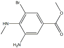 3-Amino-5-bromo-4-methylamino-benzoic acid methyl ester 结构式