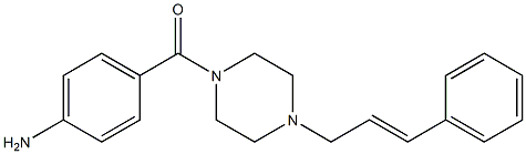 (4-Aminophenyl)(4-cinnamylpiperazin-1-yl)methanone