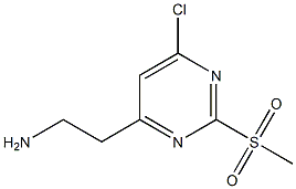 2-(6-Chloro-2-(methylsulfonyl)pyrimidin-4-yl)ethanamine