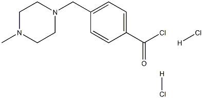 4-[(4-甲基哌嗪-1-基)甲基]苯甲酰氯二盐酸盐, , 结构式