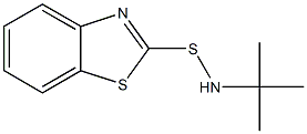 N-叔丁基-2-苯骈噻唑次磺酰胺, , 结构式