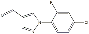 1-(4-Chloro-2-fluorophenyl)-1H-pyrazole-4-carbaldehyde Struktur