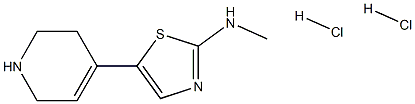 N-methyl-5-(1,2,3,6-tetrahydropyridin-4-yl)thiazol-2-amine dihydrochloride Structure