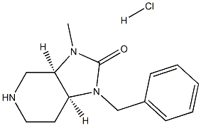(3aR,7aS)-1-benzyl-3-methylhexahydro-1H-imidazo[4,5-c]pyridin-2(3H)-one hydrochloride 结构式