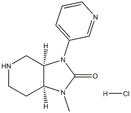 (3aR,7aS)-1-methyl-3-(pyridin-3-yl)hexahydro-1H-imidazo[4,5-c]pyridin-2(3H)-one hydrochloride 结构式