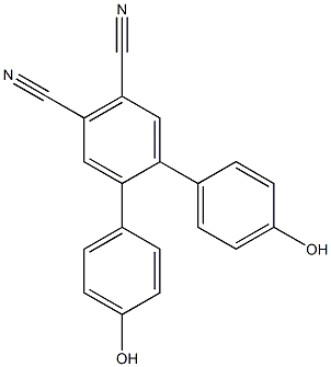 4,4''-dihydroxy-[1,1':2',1''-terphenyl]-4',5'-dicarbonitrile,,结构式