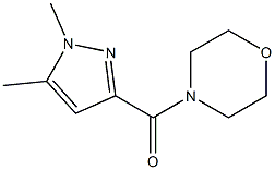 (1,5-dimethyl-1H-pyrazol-3-yl)(morpholino)methanone,,结构式