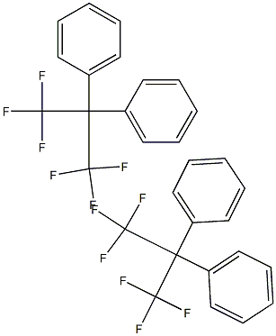 HEXAFLUORO-2,2-DIPHENYLPROPANE Hexafluoro-2,2-diphenylpropane Struktur