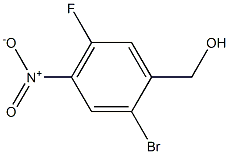 (2-溴-5-氟-4-硝基苯基)甲醇,,结构式