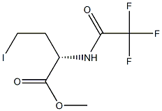 methyl (2S)-4-iodo-2-(2,2,2-trifluoroacetamido)butanoate Struktur