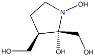 (2S,5S)-BISHYDROXYMETHYL-(3R,4R)-BISHYDROXYPYRROLIDINE Structure