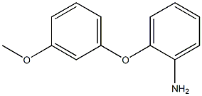 2-(3-METHOXYPHENOXY)ANILINE 化学構造式