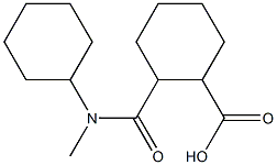 2-(CYCLOHEXYL-METHYL-CARBAMOYL)-CYCLOHEXANECARBOXYLIC ACID,,结构式