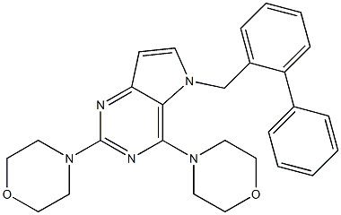 5-BIPHENYL-2-YLMETHYL-2,4-DI-MORPHOLIN-4-YL-5H-PYRROLO[3,2-D]PYRIMIDINE