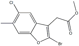 METHYL (2-BROMO-5-CHLORO-6-METHYL-1-BENZOFURAN-3-YL)ACETATE|