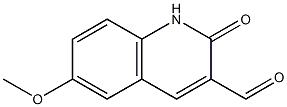 6-METHOXY-2-OXO-1,2-DIHYDRO-QUINOLINE-3-CARBALDEHYDE Struktur