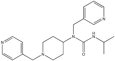 N'-ISOPROPYL-N-(PYRIDIN-3-YLMETHYL)-N-[1-(PYRIDIN-4-YLMETHYL)PIPERIDIN-4-YL]UREA Structure