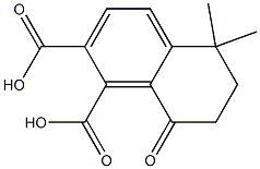 5,5-DIMETHYL-8-OXO-5,6,7,8-TETRAHYDRO-NAPHTHALENE-1,2-DICARBOXYLIC ACID 结构式