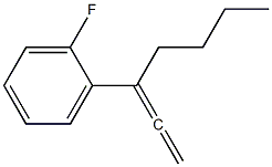 1-FLUORO-2-(1-VINYLIDENE-PENTYL)-BENZENE Structure