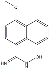 N-HYDROXY-4-METHOXY-NAPHTHALENE-1-CARBOXAMIDINE Structure