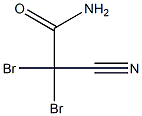 2,2-DIBROMO-3-NITRILOPROPION AMIDE 化学構造式