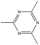 2,4,6-trimethyl-1,3,5-triazine 化学構造式