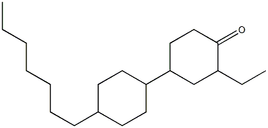 4-(4Heptylcyclohexyl)Ethylcyclohexanone Structure