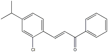 4Isopropyl-2-ChloroChalcone 结构式