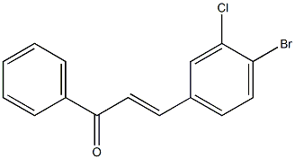 3-Chloro-4BromoChalcone Structure