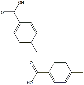对甲基苯甲酸(对甲苯酸), , 结构式