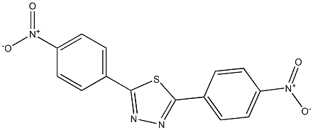 2,5-二(对硝基苯基)-1,3,4-噻二唑 结构式