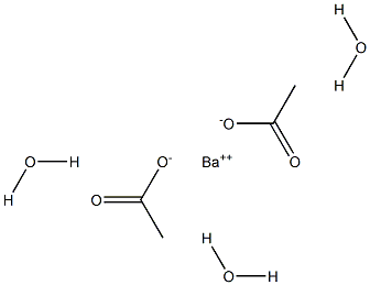 Barium acetate trihydrate Structure