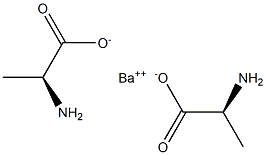 Barium di-(L-alpha-alanine) 结构式
