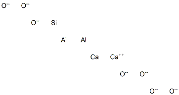 Dicalcium dialuminum silicon heptaoxide Struktur