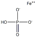 Iron(II) hydrogen orthophosphate,,结构式