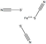 Iron(III) thiocyanate 结构式