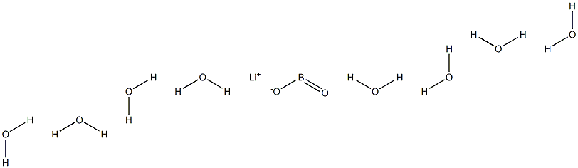 Lithium metaborate octahydrate Struktur