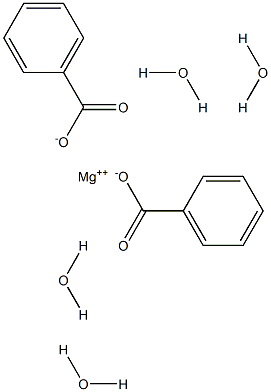 Magnesium benzoate tetrahydrate Structure