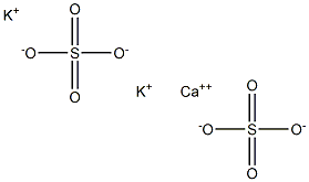 Potassium calcium sulfate 化学構造式