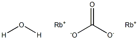 Rubidium carbonate monohydrate 化学構造式