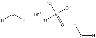 Thulium(III) orthophosphate dihydrate 结构式