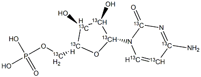 Cytidine 5'-Monophosphate-13C9 Structure