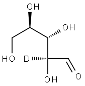 D-Lyxose-2-D 化学構造式