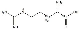 L-Arginine-1,3-13C2,,结构式