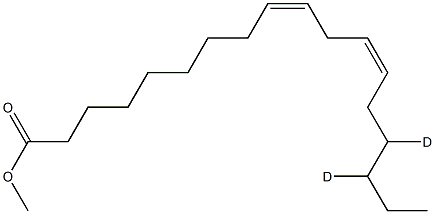 Linoleic Acid-15,16-D2 Methyl Ester 结构式