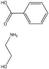 Monoethanolaminebenzoate
 Struktur