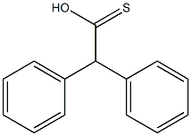 二苯甲硫基乙酸, , 结构式