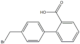 4-溴甲基联苯-2-羧酸,,结构式