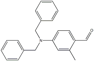 N,N-二苄基-4-氨基-2-甲基苯甲醛, , 结构式